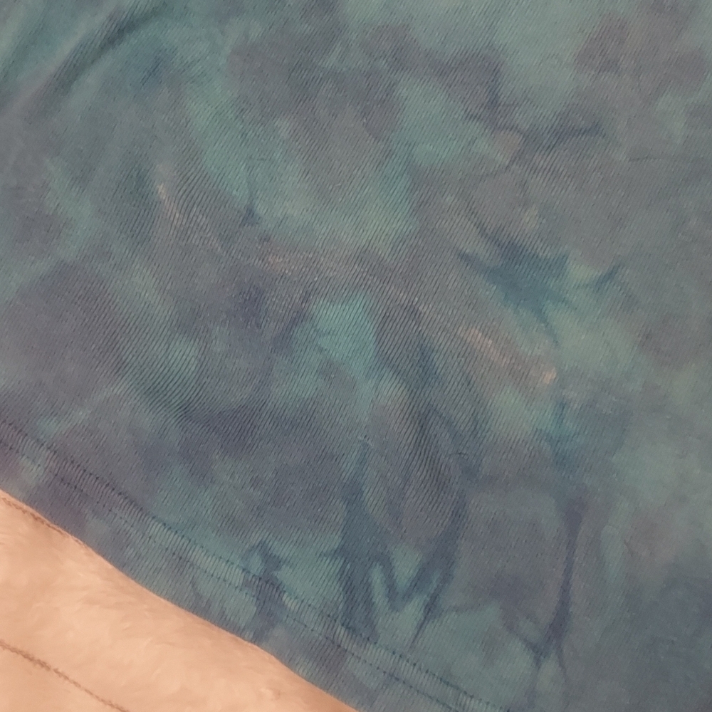 Vintage Harley Davidson Blue Tie Dye Long Sleeve Shirt - Picture 2 of 4